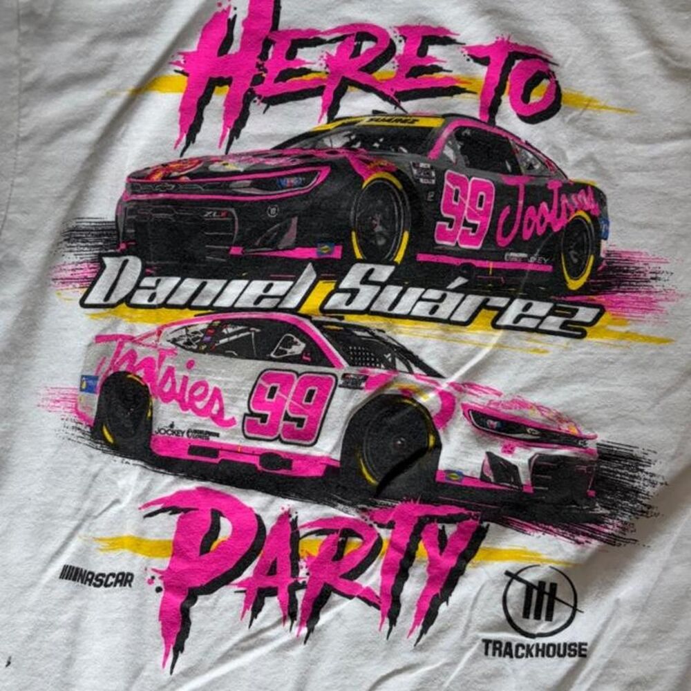Daniel Suarez 99 Tootsies Trackhouse NASCAR Racing Tee Medium
